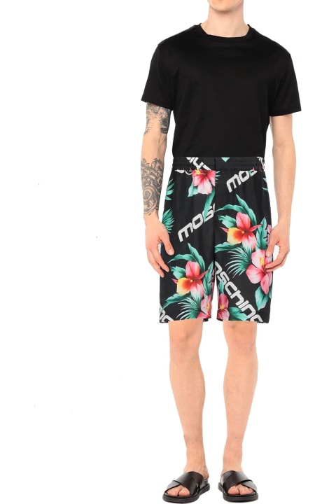 Moschino for Men Moschino Floral Print Silk Shorts