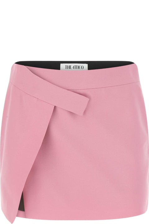 ウィメンズ新着アイテム The Attico Pink Stretch Wool Cloe Mini Skirt