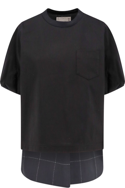 Sacai ملابس علوية لـ السيدات Sacai T-shirt