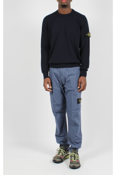 Stone Island for Men Stone Island Compass Patch Cargo Trousers