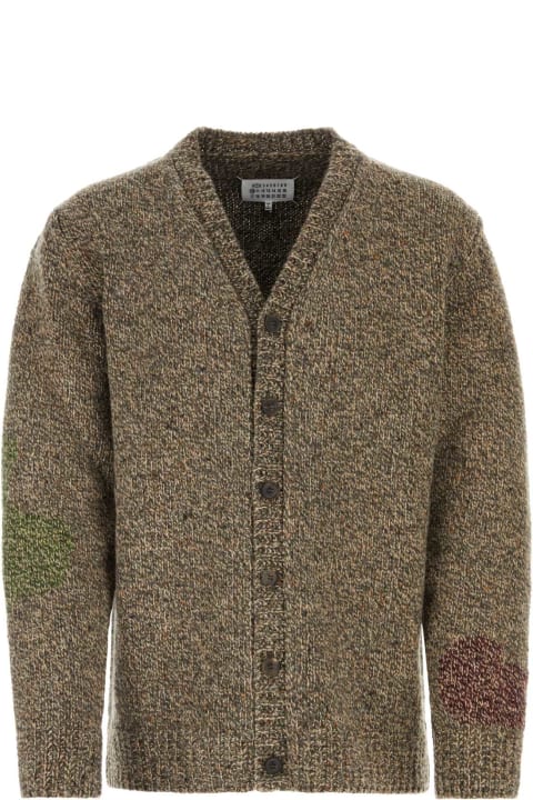 Sweaters for Men Maison Margiela Multicolor Wool Blend Cardigan