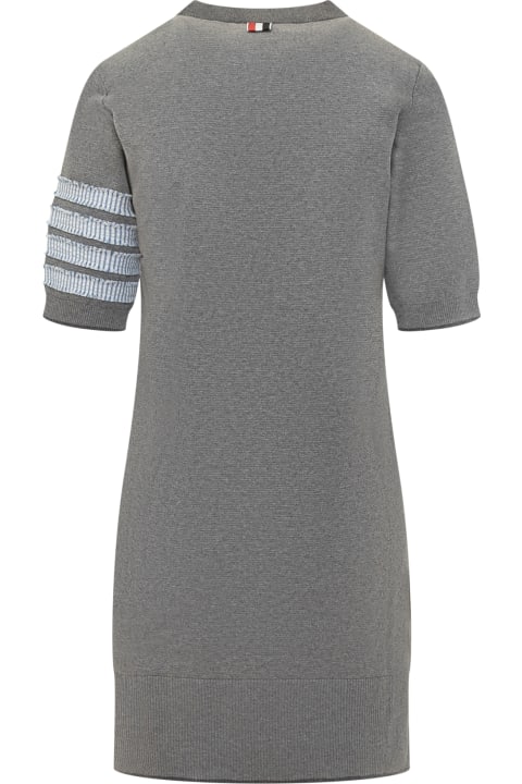 ウィメンズ Thom Browneのワンピース＆ドレス Thom Browne Cotton Dress With 4bar Logo