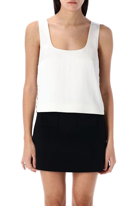 Homeware self-portrait Bonded Satin Vest