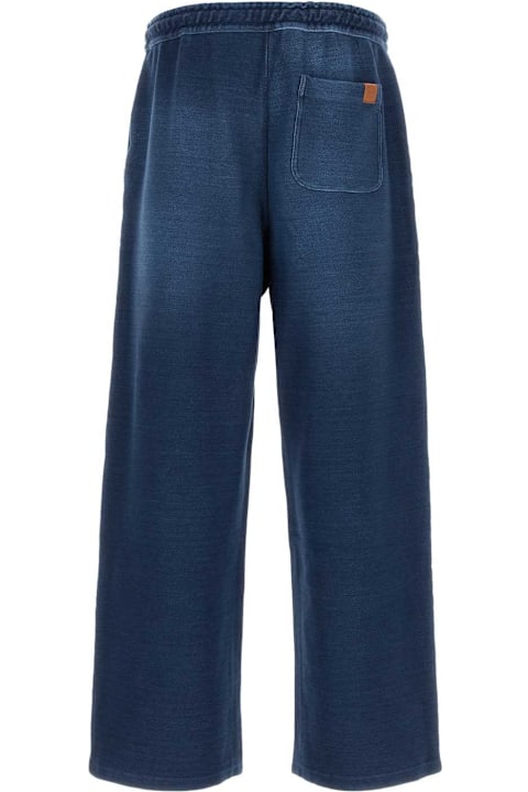 Sale for Men Loewe Denim Blue Stretch Cotton Joggers