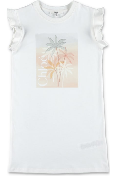 Homeware Chloé Kid - Palm Print T-shirt Dress