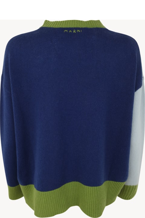 Marni Sweaters for Women Marni Crew Neck Long Sleeves Loose Fit Sweater