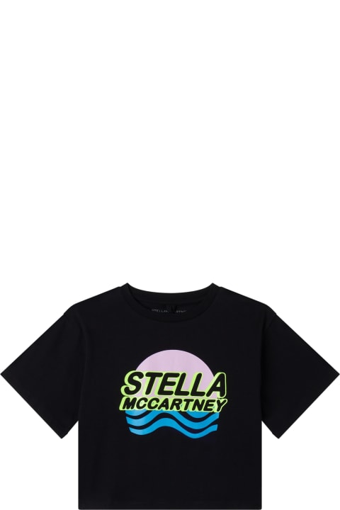 Stella McCartney Kids T-Shirts & Polo Shirts for Girls Stella McCartney Kids Cropped T-shirt With Print