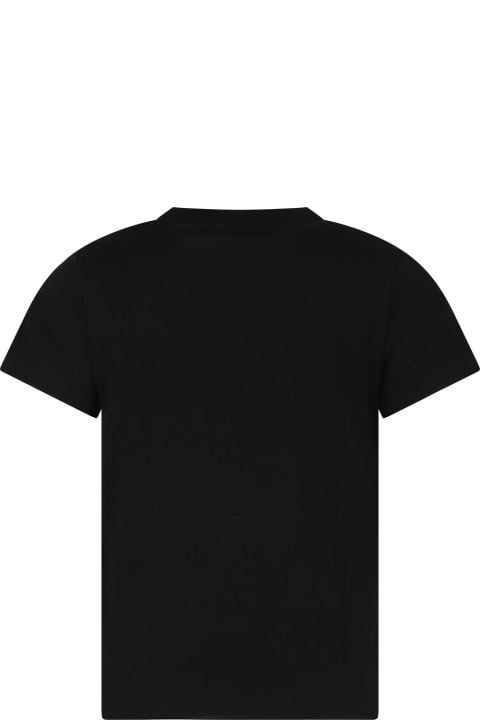 Topwear for Boys Versace Black T-shirt For Kids With Medusa
