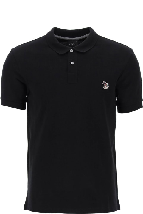 PS by Paul Smith Topwear for Men PS by Paul Smith Slim Fit Polo Shirt In Organic Cotton