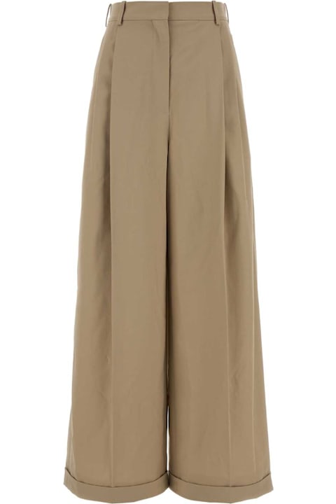 Homeware Loewe Beige Cotton Wide-leg Pant