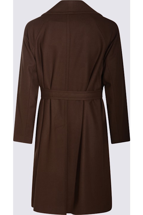 Hevò لـ Women Hevò Brown Wool Coat