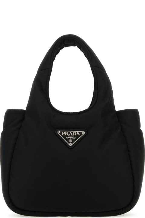 Prada for Kids Prada Black Re-nylon Soft Handbag