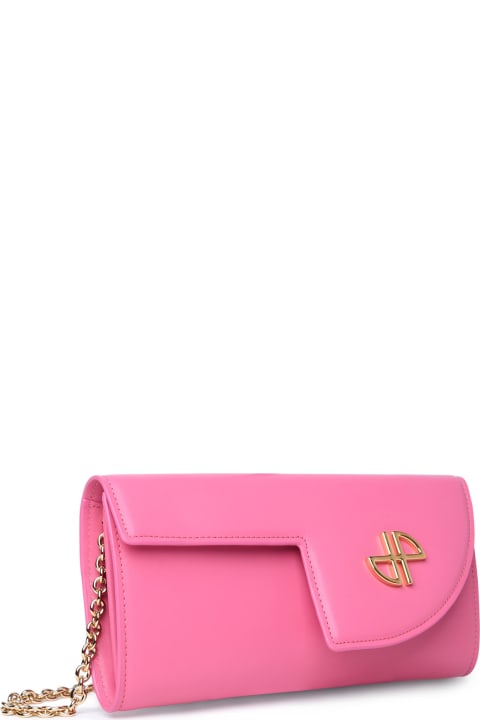 Patou Shoulder Bags for Women Patou 'jp' Pink Leather Crossbody Bag
