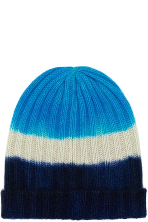 Hats for Men The Elder Statesman Multicolor Cashmere Beanie Hat