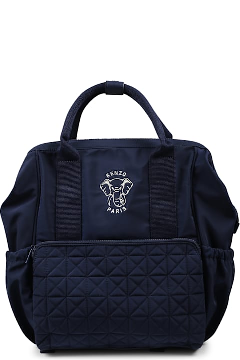 Kenzo Kids Accessories & Gifts for Baby Girls Kenzo Kids Blue Changing Bag For Babykids With Elephant
