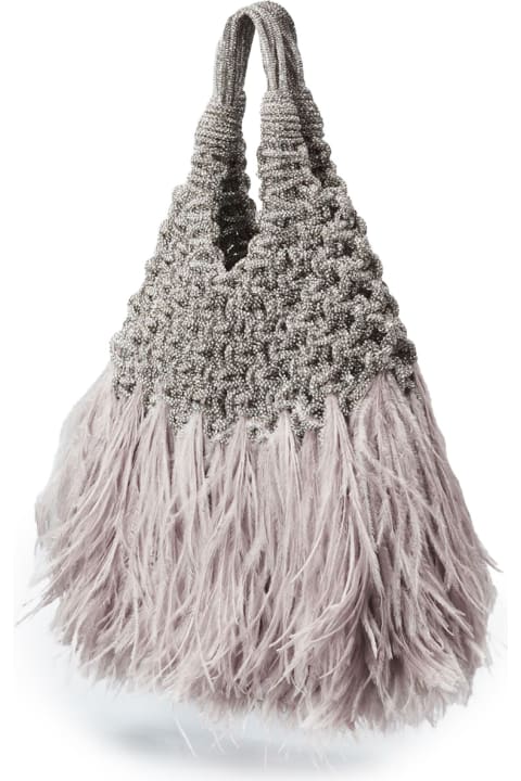 Bags for Women Hibourama Crystal Vannifique Plumes Bag