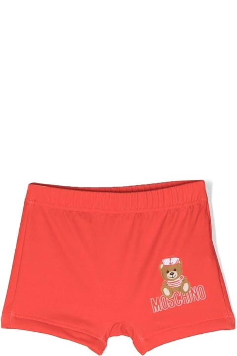 Sale for Baby Boys Moschino Logo Print Swim Shorts