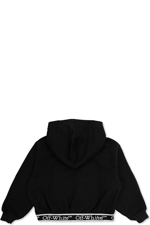 Off-White Sweaters & Sweatshirts for Girls Off-White Bookish Logoband Cropped Hoodie