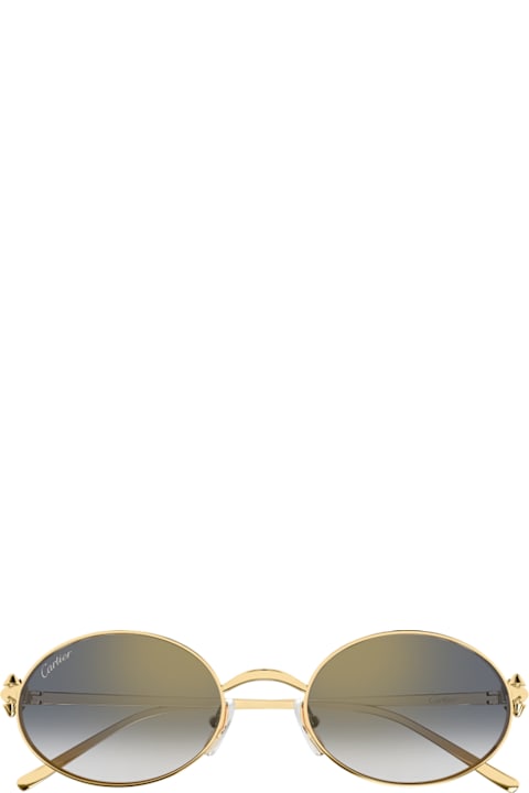 Cartier Eyewear for Kids Cartier Eyewear Cartier Ct0644s Clash De Cartier 001 Gold Grey Sunglasses