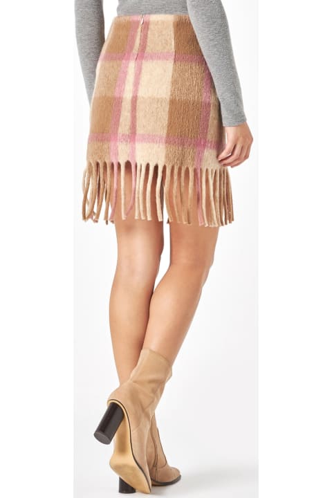 Homeware MC2 Saint Barth Woman Skirt With Fringes