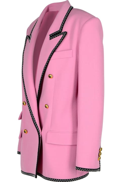 ボトムスその他 Moschino Blazer In Pink Viscose Blend Moschino Blazers, sport coats and suit jackets for Women