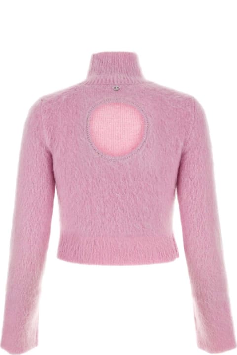 Paco Rabanne Sweaters for Women Paco Rabanne Pink Wool Blend Sweater