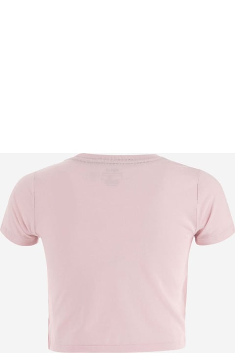 Polo Ralph Lauren T-Shirts & Polo Shirts for Girls Polo Ralph Lauren Cotton Crop T-shirt With Logo