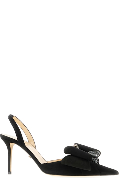 Mach & Mach for Women Mach & Mach Black Suede Le Cadeau Pumps