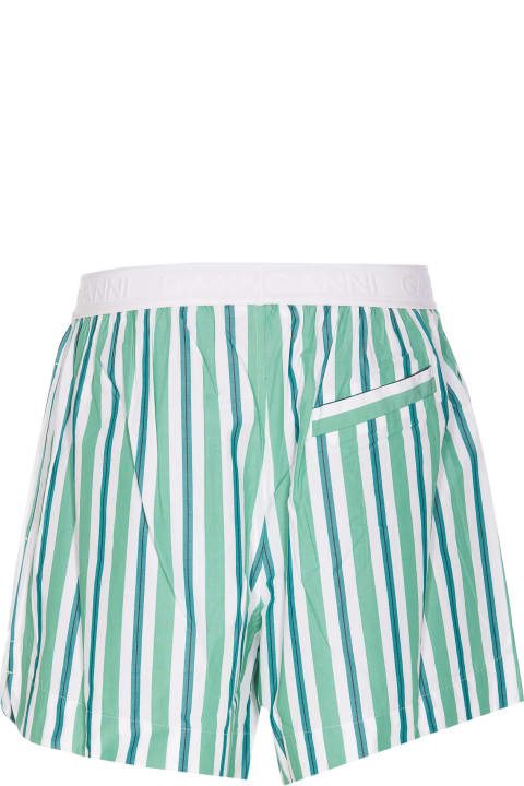 Ganni Pants & Shorts for Women Ganni Striped Shorts