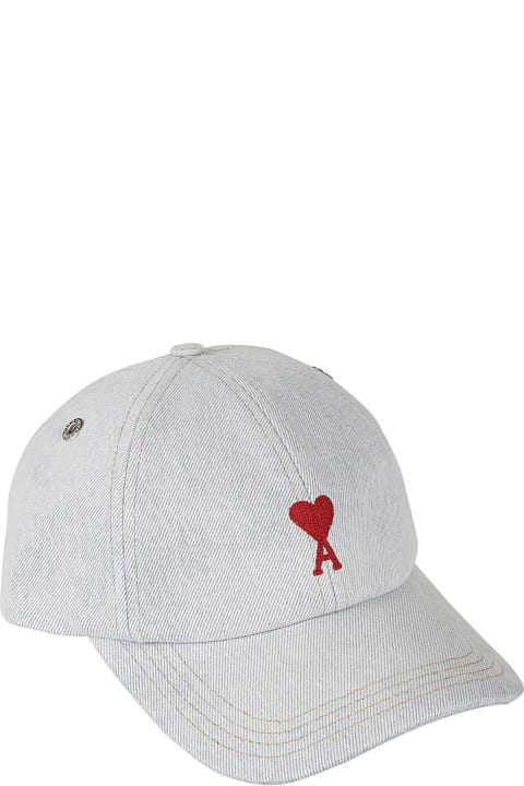 Ami Alexandre Mattiussi Hats for Women Ami Alexandre Mattiussi Heart Embroidered Cap