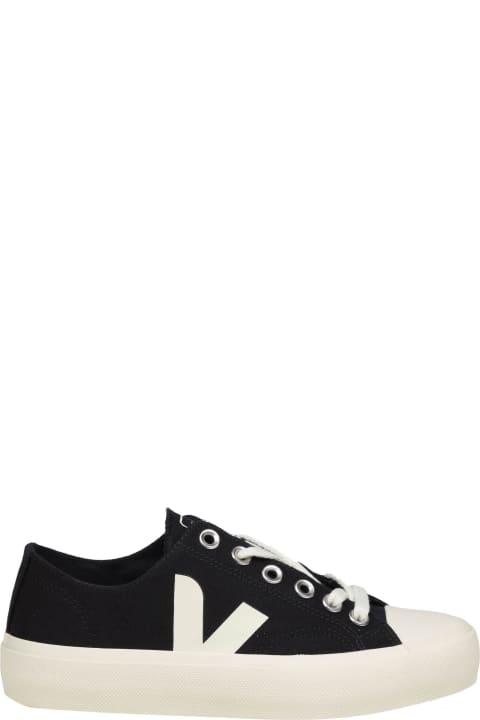 Homeware Veja Wata Sneakers In Black Canvas