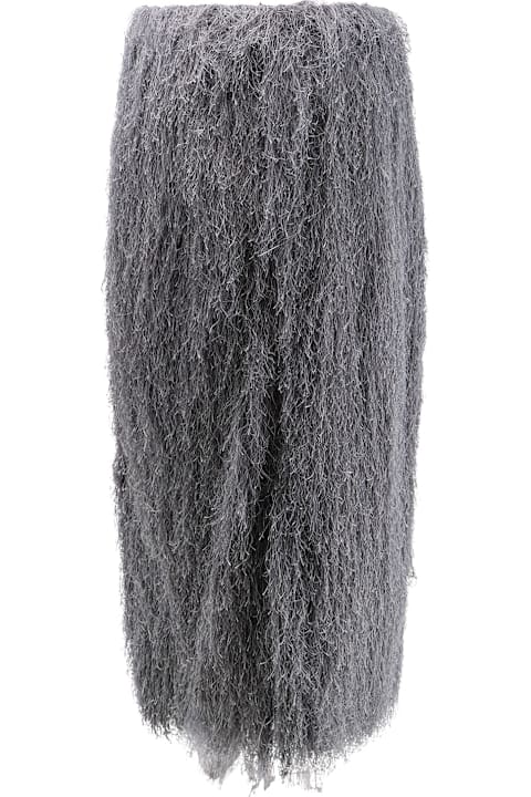 Dries Van Noten Sokna Skirt With Fringes