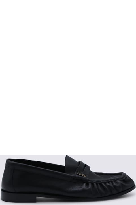 Homeware Saint Laurent Black Leather Loafers