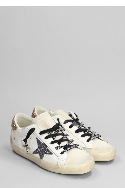 Golden Goose Sale for Women Golden Goose Superstar Sneakers In White Suede And Leather