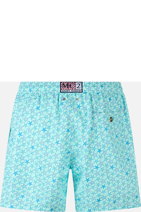 Homeware MC2 Saint Barth Man Lightweight Fabric Swim-shorts Lighting Micro Fantasy With Starfishes Print