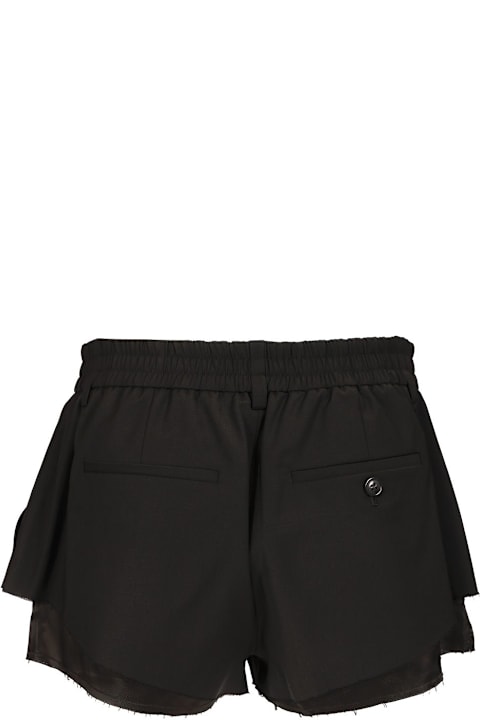 Alexander Wang Pants & Shorts for Women Alexander Wang Elasticated Sartorial Short W/ Logo Embroidery