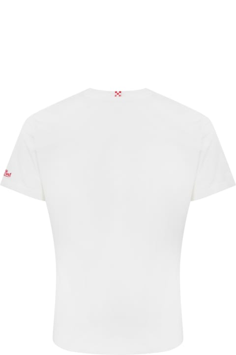 MC2 Saint Barth Clothing for Men MC2 Saint Barth T-shirt With "ses Illetes Formentera" Embroidery