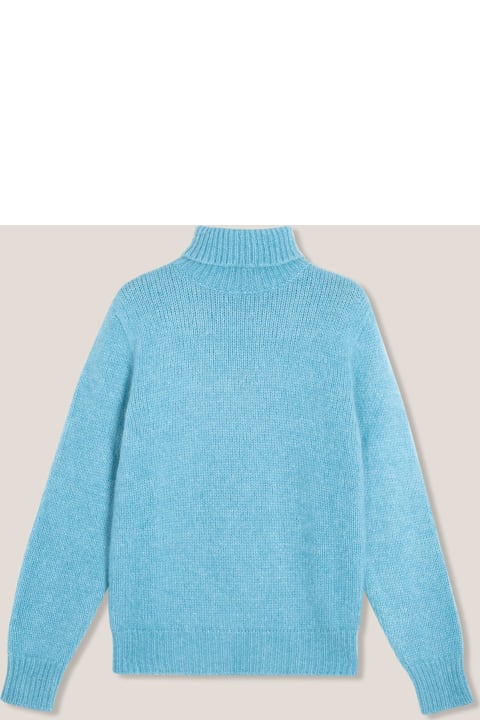 Homeware doppiaa Aamintore Light Blue Wool Turtleneck