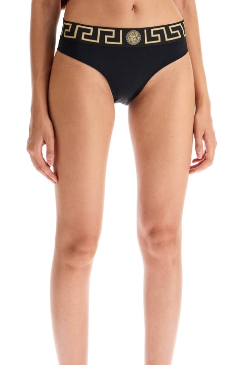 Swimwear for Women Versace Bikini Bottom With Greek Border