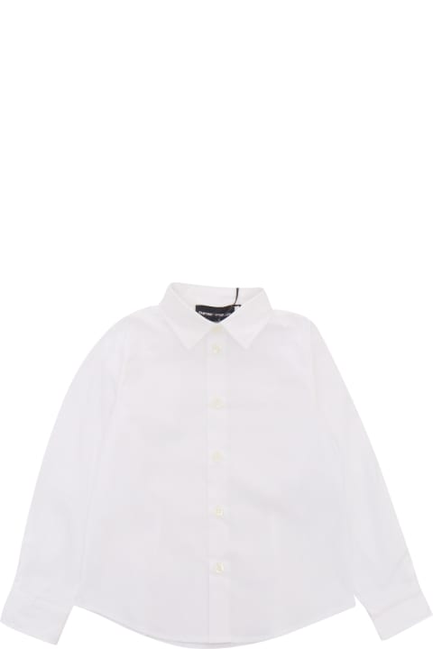Topwear for Boys Emporio Armani White Shirt With Logo