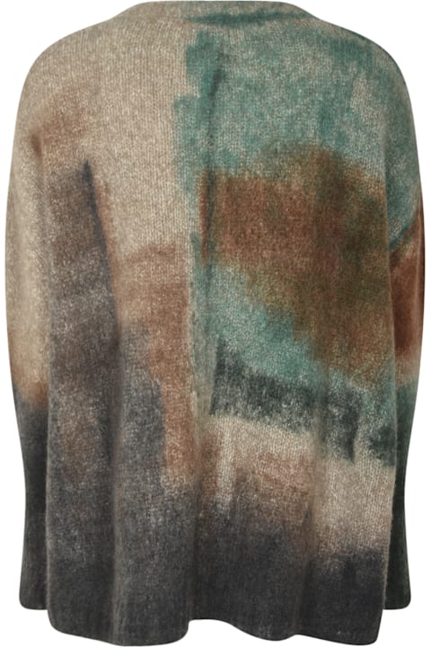 f cashmere for Women f cashmere Tie-dye Ribbed Sweater