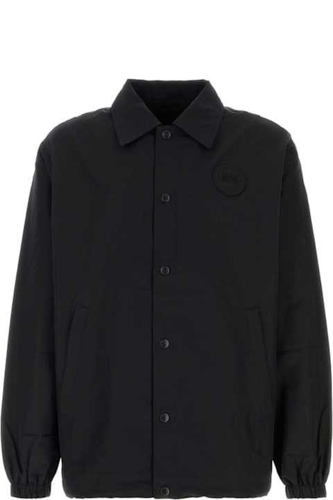 Canada Goose for Kids Canada Goose Black Cotton Blend Regency Jacket