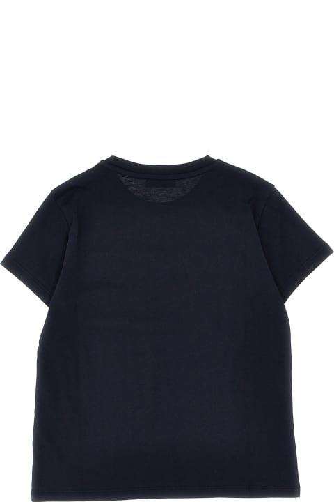 Moncler for Girls Moncler Logo Embroidery T-shirt