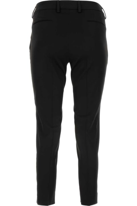 PT01 Clothing for Women PT01 Black Stretch Viscose Pant