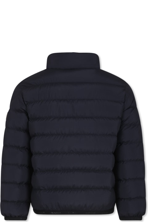Moncler Coats & Jackets for Boys Moncler Blue Baudinet Down Jacket For Boy With Logo