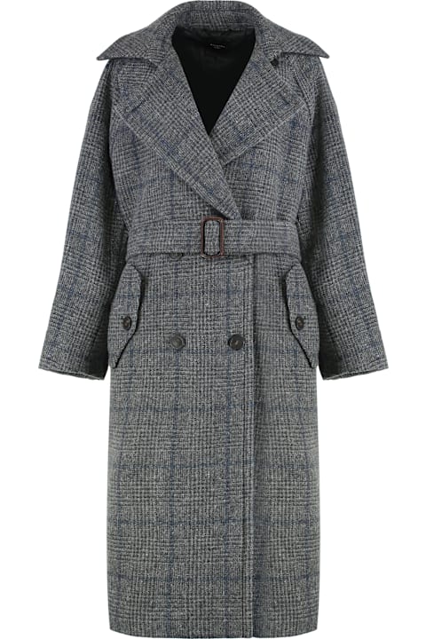 Weekend Max Mara for Men Weekend Max Mara Long Wool Tweed Coat