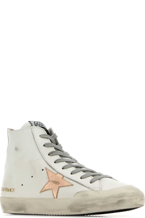 أدوات منزلية Golden Goose White Leather Francy Sneakers