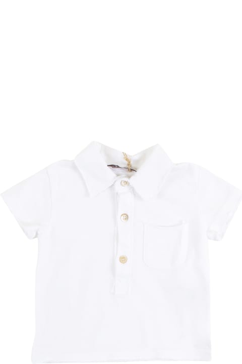 De Cavana T-Shirts & Polo Shirts for Baby Girls De Cavana Newborn Polo Shirt With Pocket