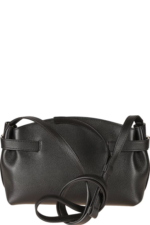 Ferragamo Shoulder Bags for Women Ferragamo Grained Leather Gancini Shoulder Bag