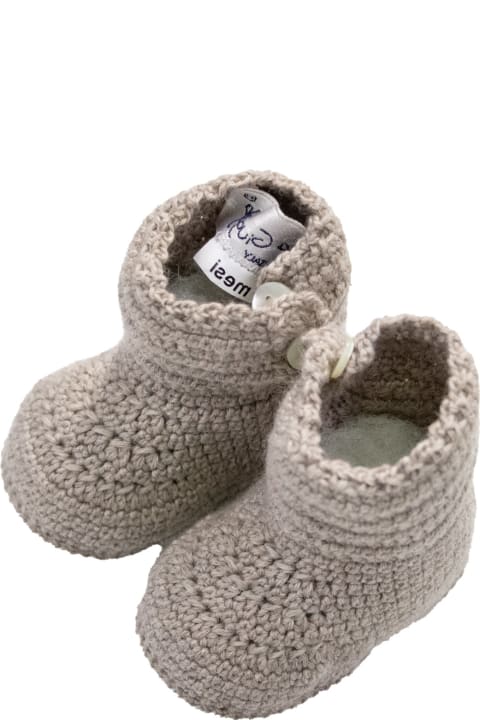 Piccola Giuggiola Accessories & Gifts for Baby Girls Piccola Giuggiola Wool Knit Shoes
